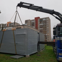 Serwerownie mobilne, rozładunek serwerowni